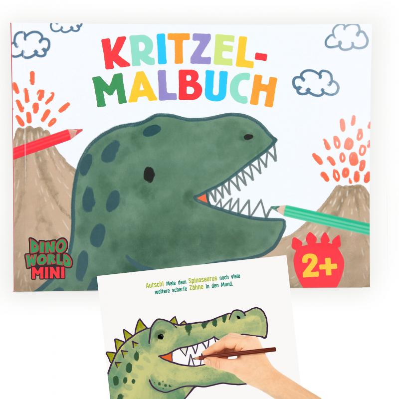 Dino World Dot To Dot Colouring Book MINI DINO