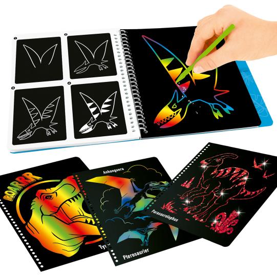 Depesche Dino World Kids Magic Scratch Book