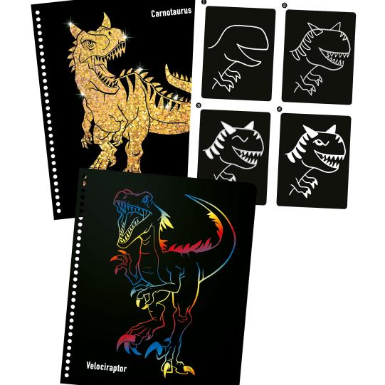 Depesche Dino World Kids Magic Scratch Book