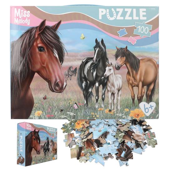 Depesche Miss Melody Kids Horse Jigsaw Puzzle - 100 Pieces