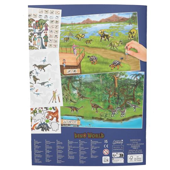 Depesche Dino World Create Your Dino Zoo Sticker Book