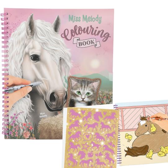 Depesche Miss Melody Kids Colouring Book with Sequins