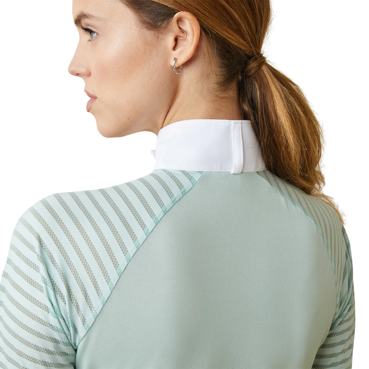 Ariat Wms Aptol Vent SS Show Shirt Aqua Foam