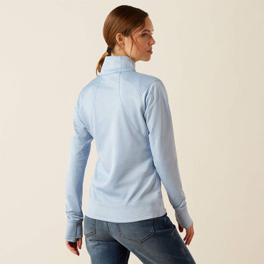 Ariat Women's Team EQ Half-Zip Fleece Pullover - Skyway Blue