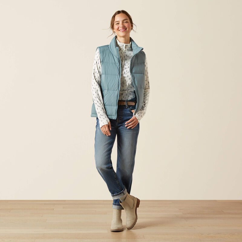 Ariat Wms Ultrapuff  Down Gilet Steel Sage