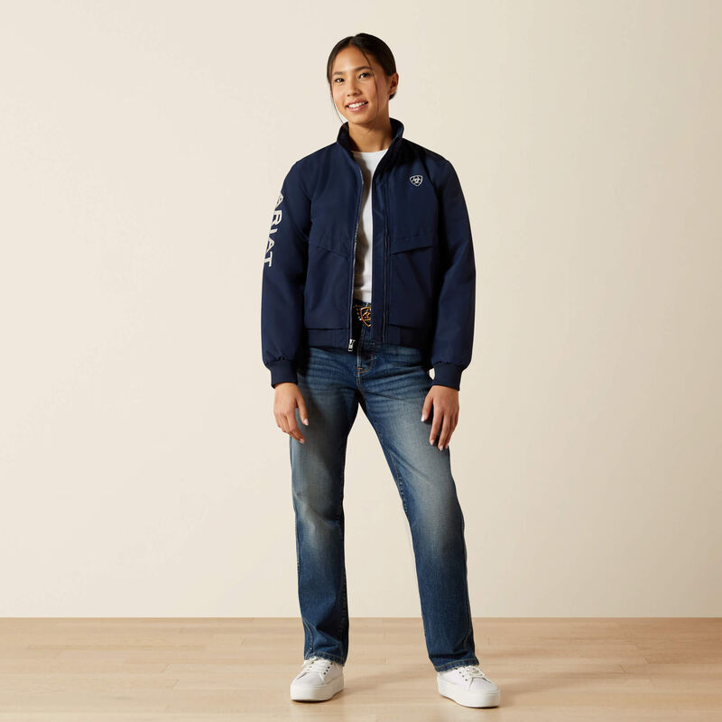 Ariat Kids' Youth Stable 2.0 Insulated Bomber Jacket - Navy Blue