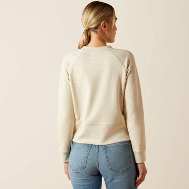 Ariat Women's Martine Crew Neck Sweatshirt - Pelican Heather