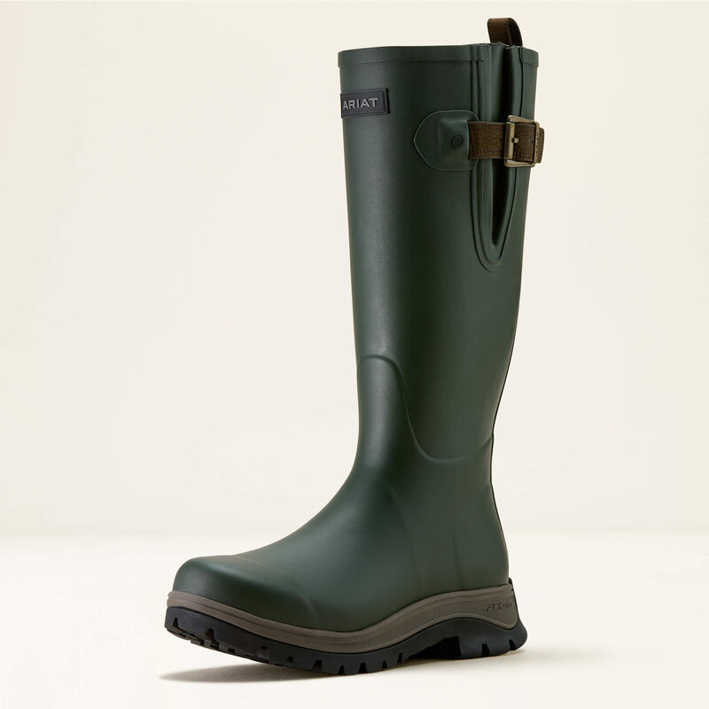 Ariat Men's Woodstock ATS FLX Foam Waterproof Rubber Wellies - Olive Night