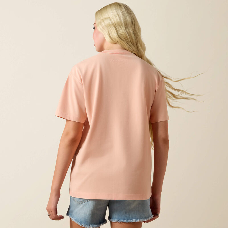 Ariat Wms Cowgirl At Heart SS T-Shirt Tropical Peach
