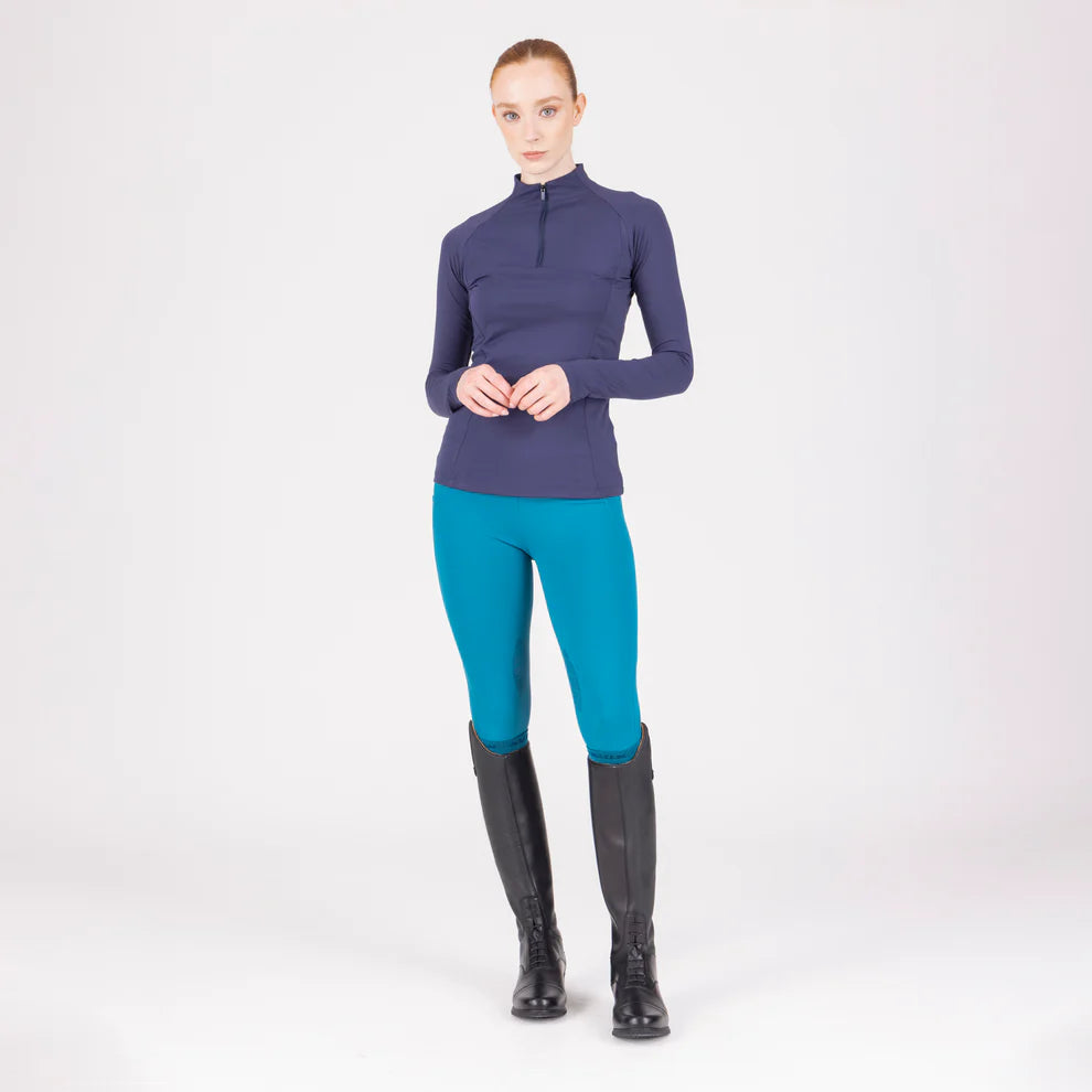 Aubrion Wmn React Rhythm Riding Tights Kingfisher