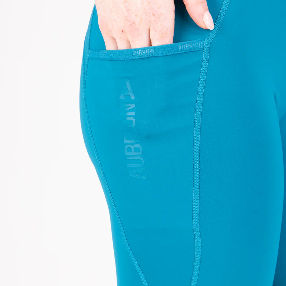 Aubrion Wmn React Rhythm Riding Tights Kingfisher