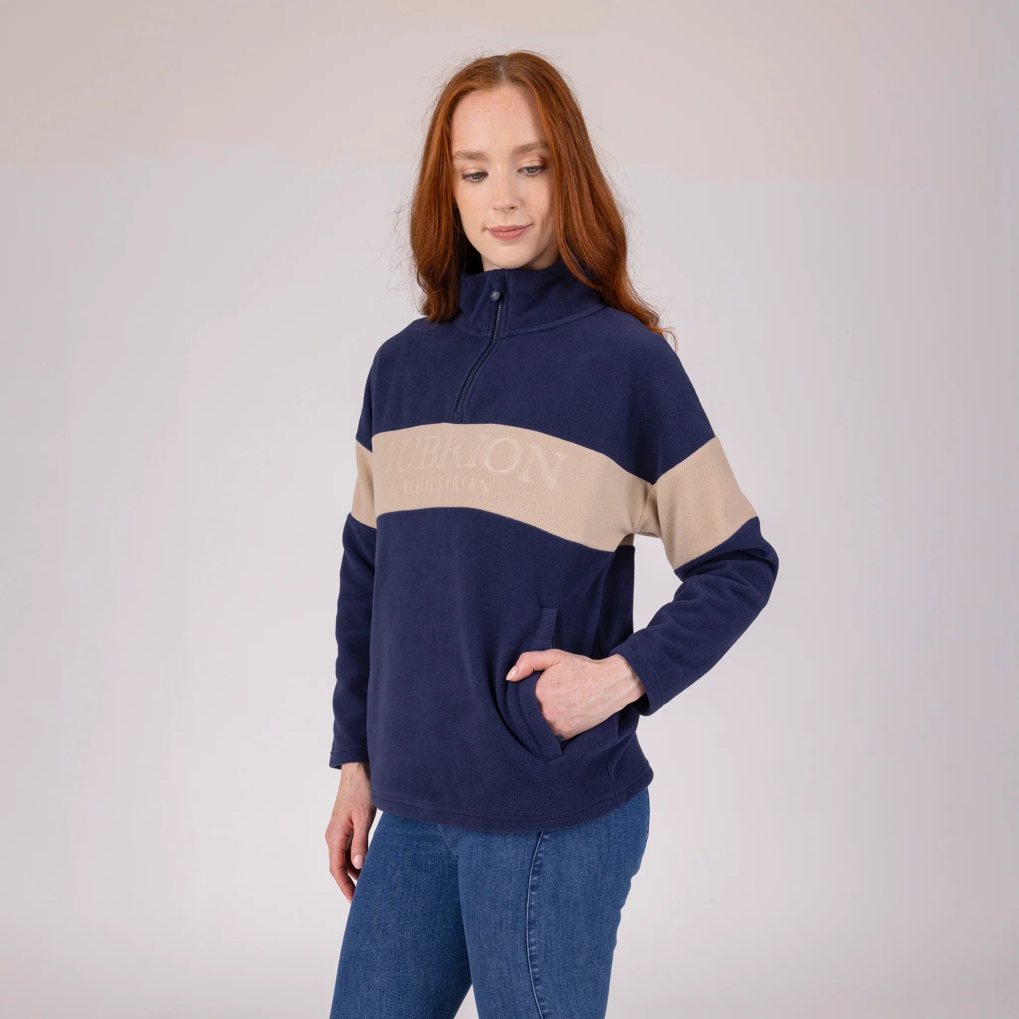 Aubrion Wmn Quarter Zip Fleece