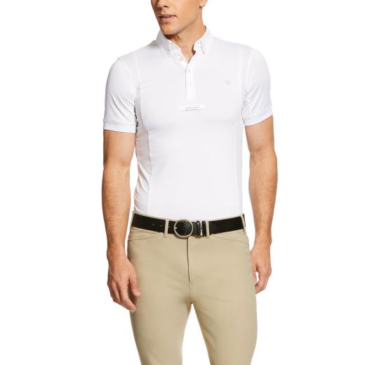 Mens Tek Short Sleeve Show Shirt White