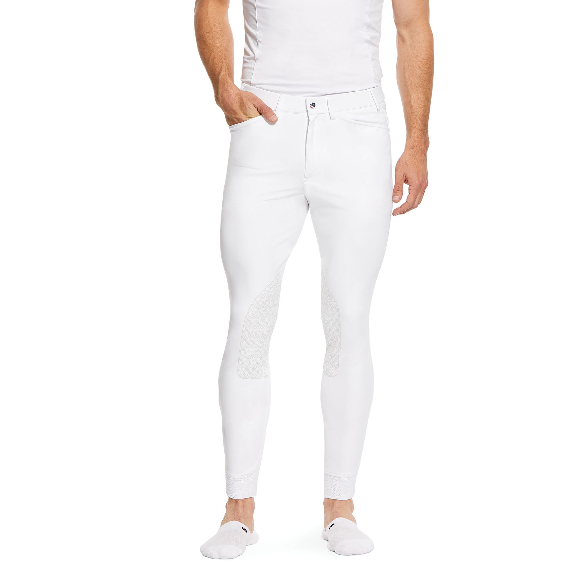 Mens Tri Factor Grip Knee Patch Breeches