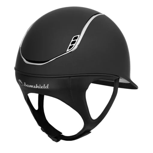 Samshield 2.0 Shadowmatt Blue Trim Chrome Black
