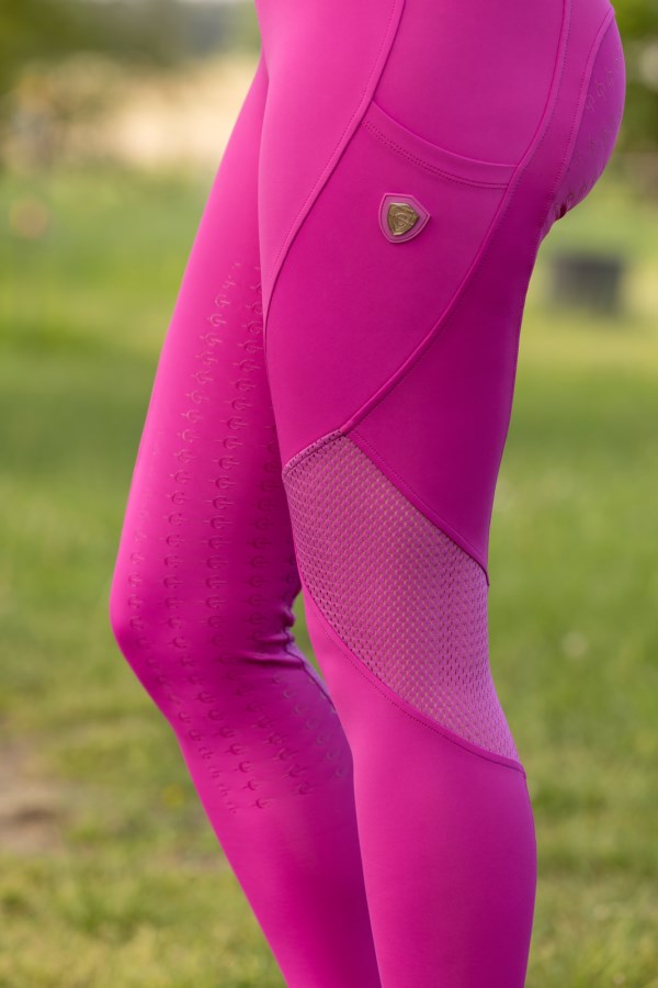 Covalliero Women's Riding Tights - Light Berry
