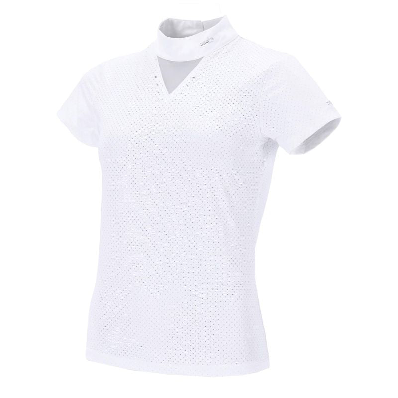Schockemohle Wmn SPLea SS Show Shirt Optical White