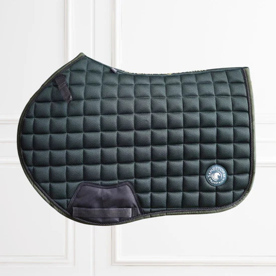 Sandstorm Performance Mesh Jump Saddle Pad - Hunter Green