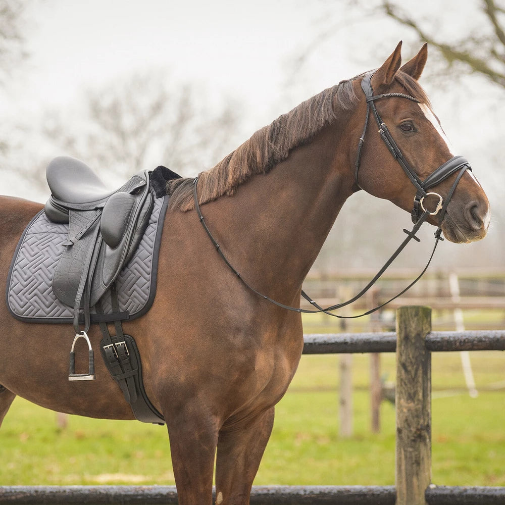 QHP Saddle Pad Sensisoft Grey AP