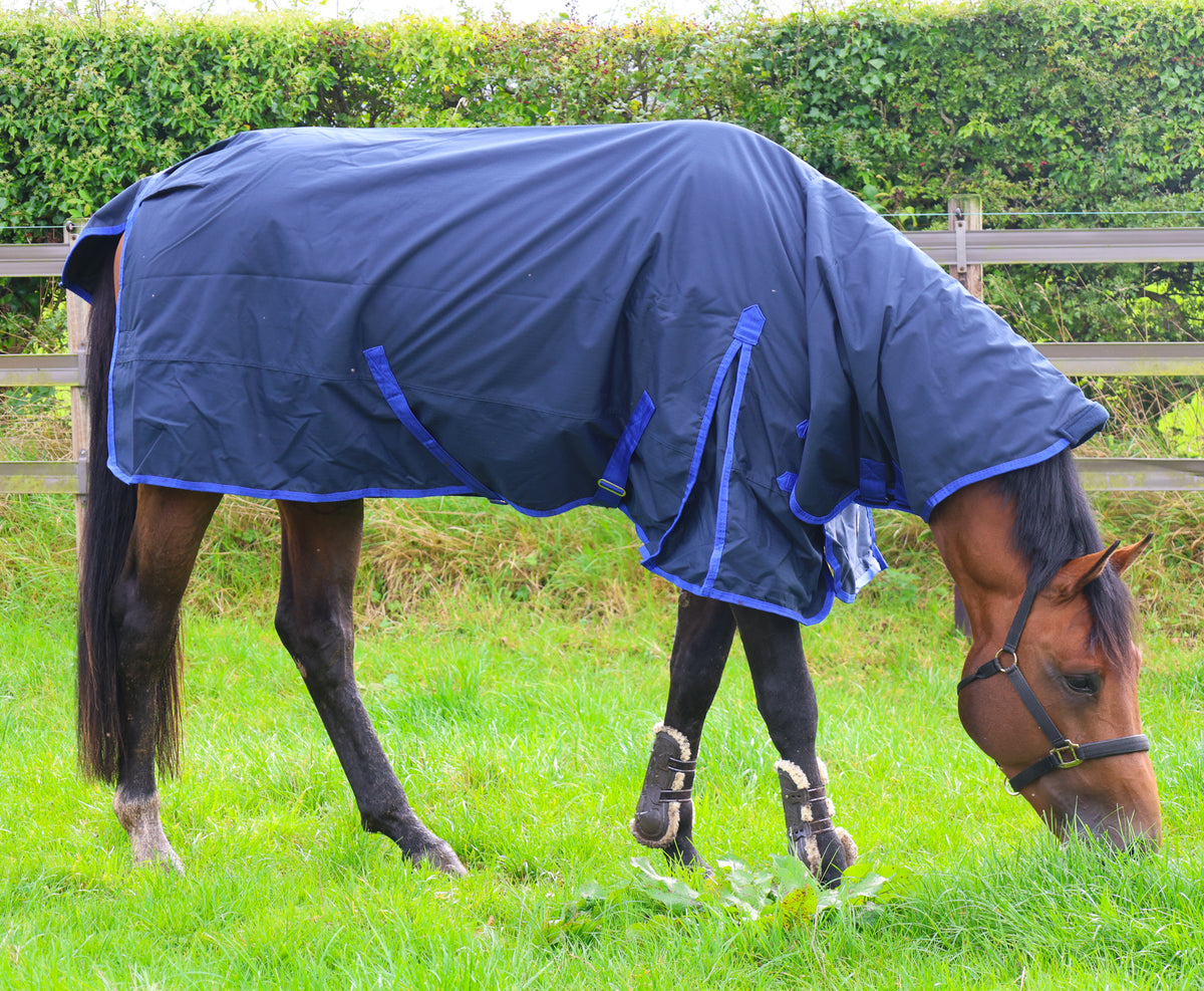 TRI Arkle 100g Full Neck Turnout Rug - Navy-Blue