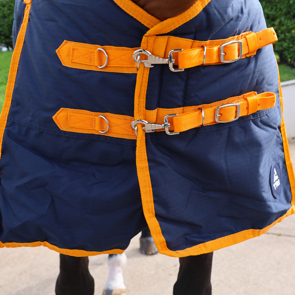 TRI Arkle 350g Standard Neck Turnout Rug - Navy-Blue