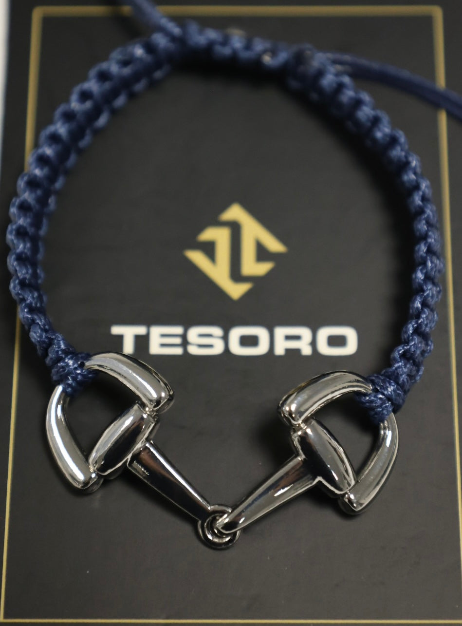 TRI Bracelet With Silver Snaffle Bit