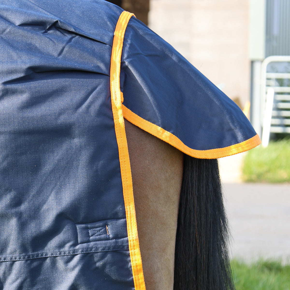TRI Arkle 350g Standard Neck Turnout Rug - Navy-Blue
