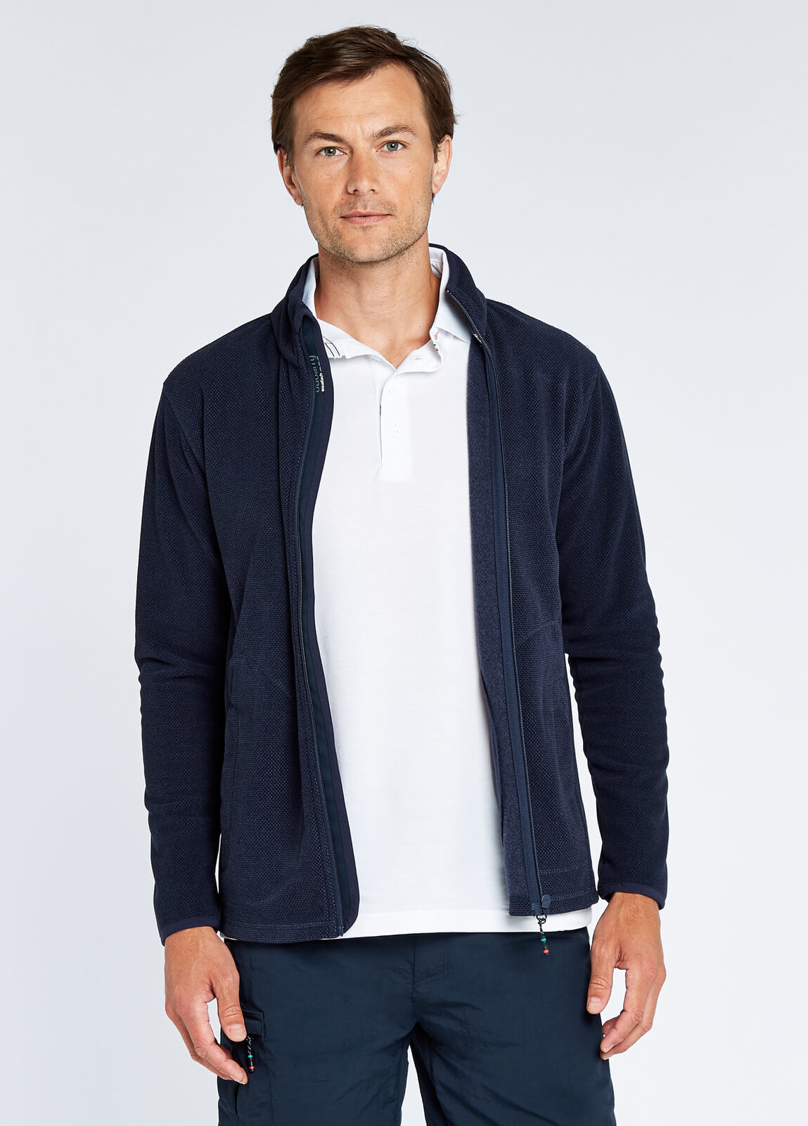 Dubarry Men's Mustique Full-Zip Fleece - Navy