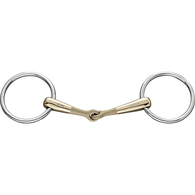 Turnado Loose Ring Snaffle 16mm Single Joined Sensogan with 70mm S/Steel Ring