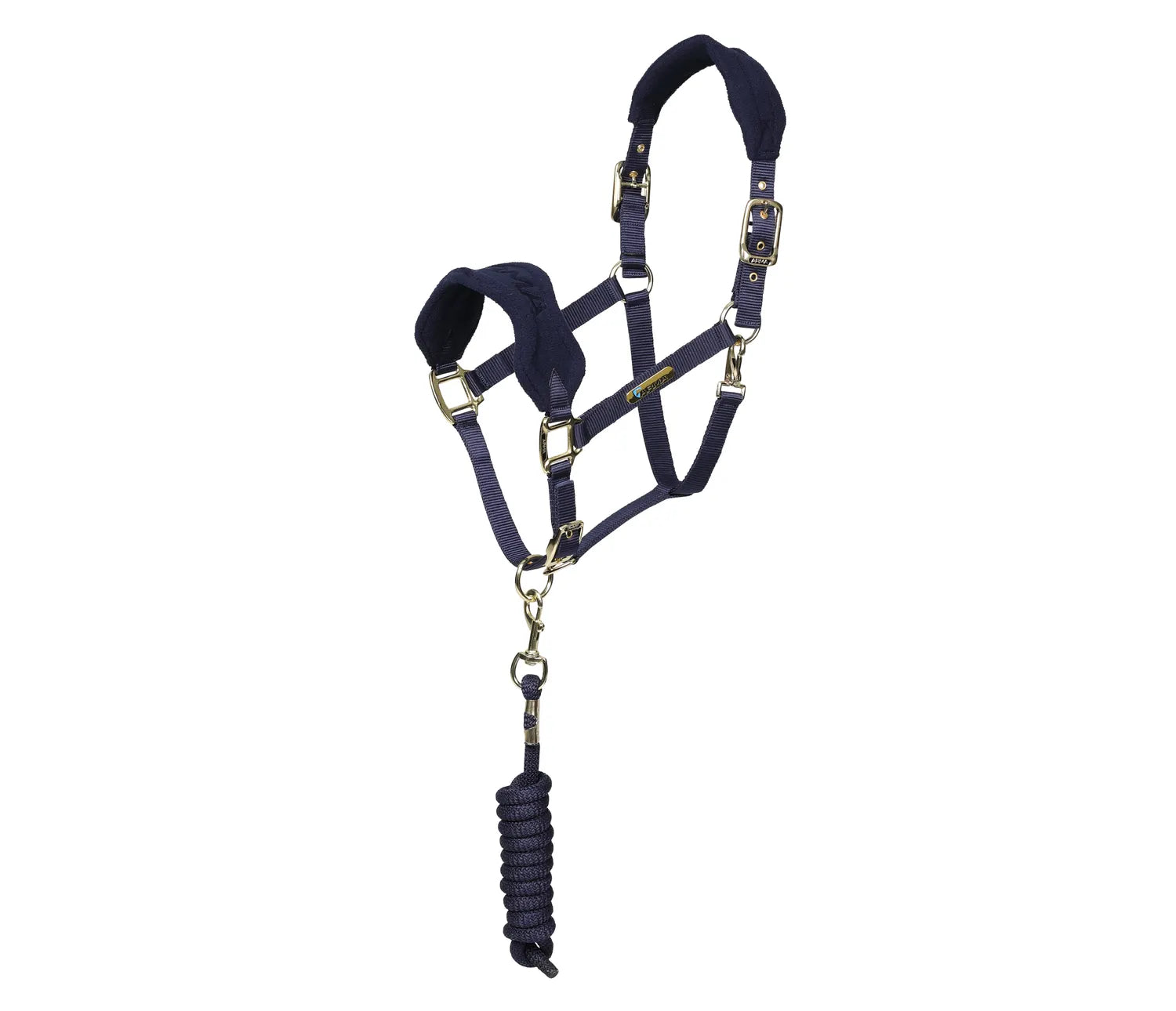 ARMA Fleece Headcollar & Lead Rope Black Pony