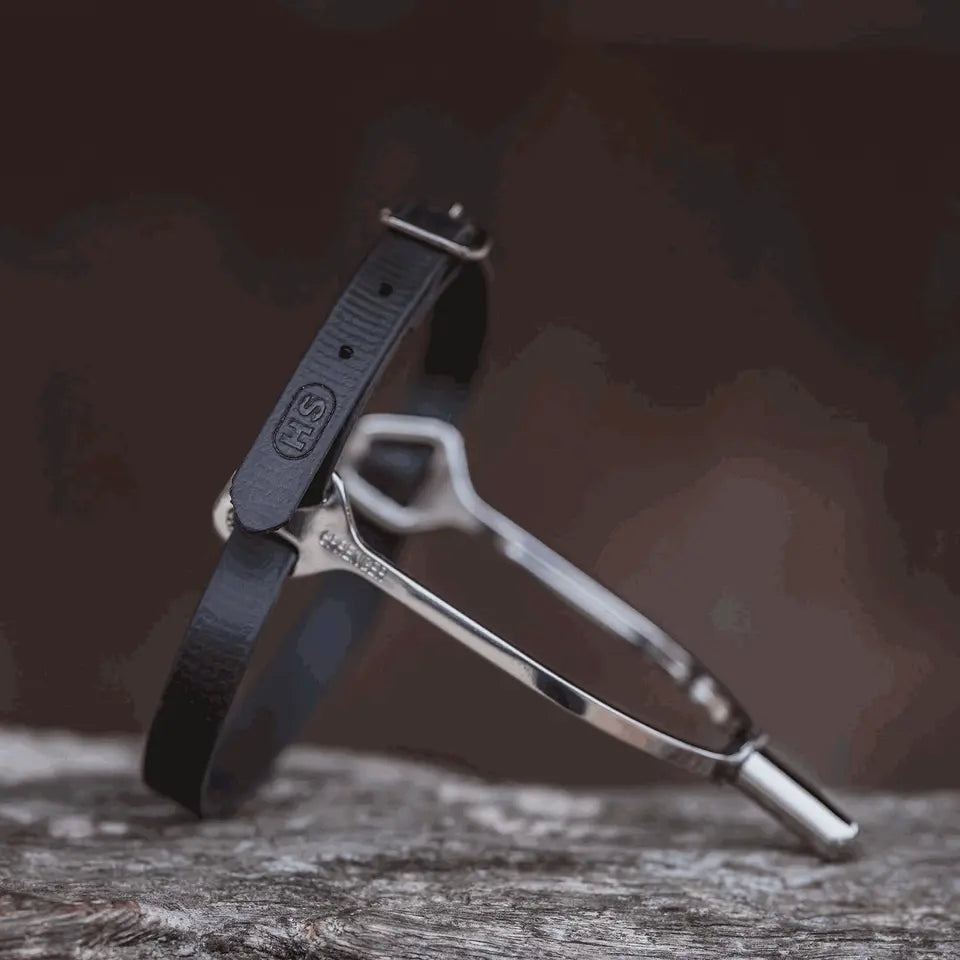 Sprenger HS BioThane Spur Straps - Black - 45cm