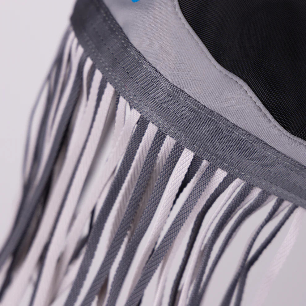 FlyGuard Pro Fine Mesh Fly Mask with Ears, Nose & Fringe - Jet