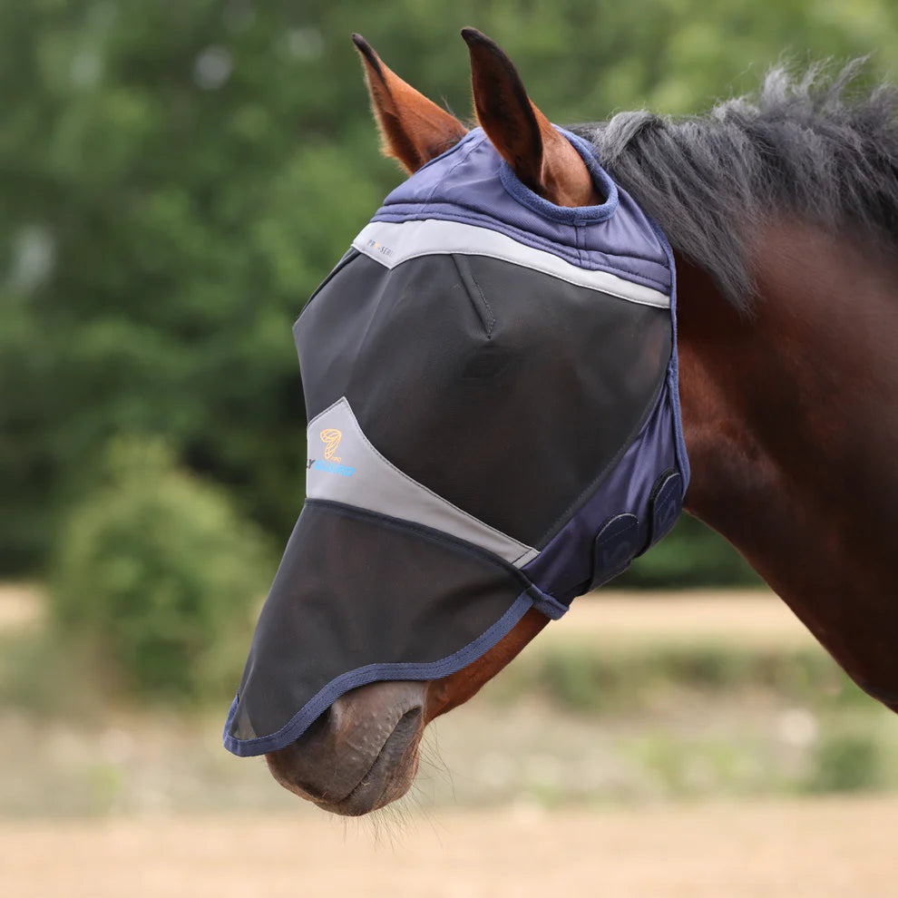 FlyGuard Pro Fine Mesh Fly Mask With Ear Hole & Nose