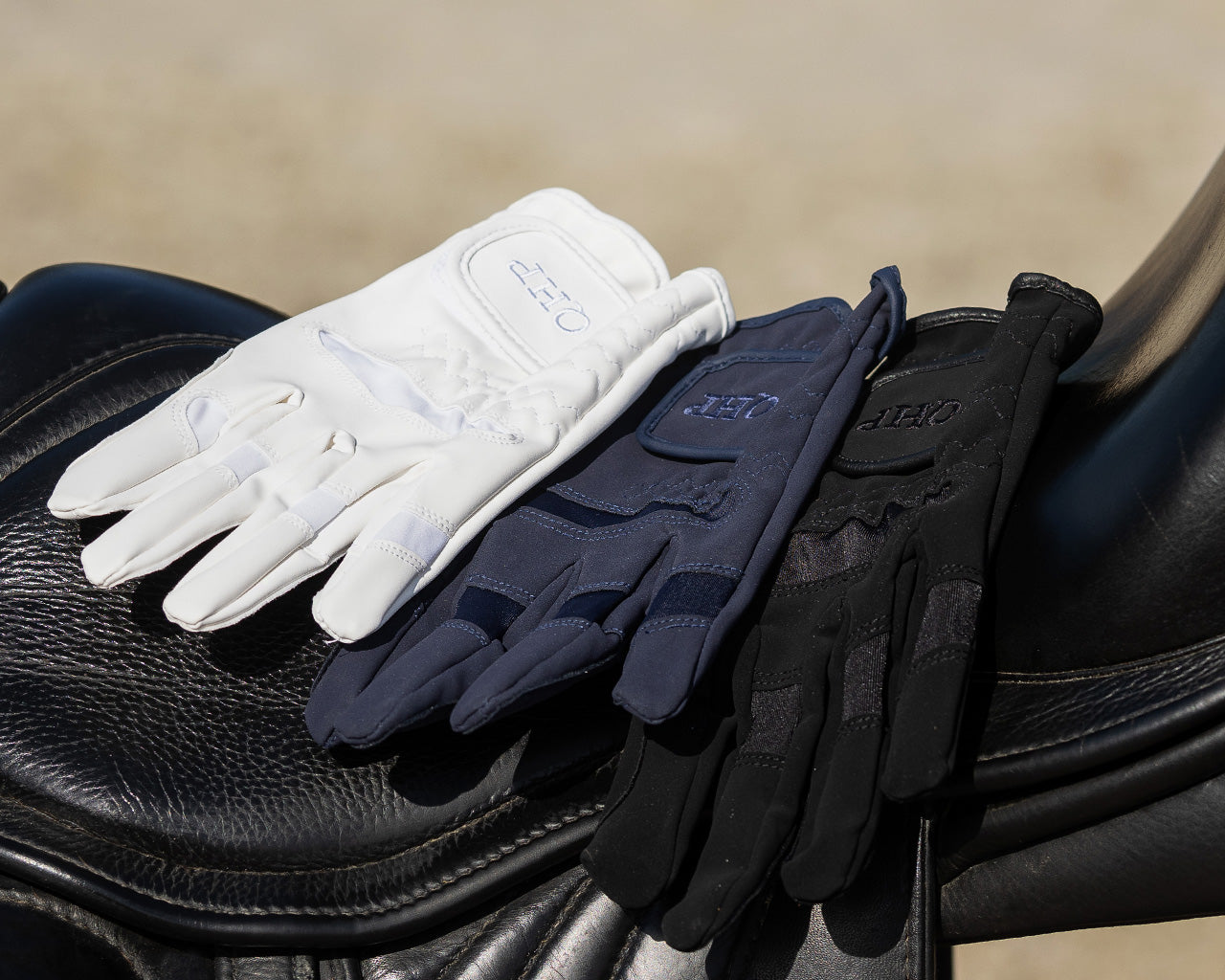 QHP Riding Gloves - Black