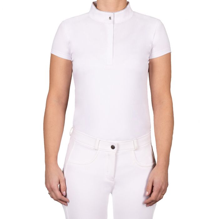 QHP Junior Zayla Competition Shirt White