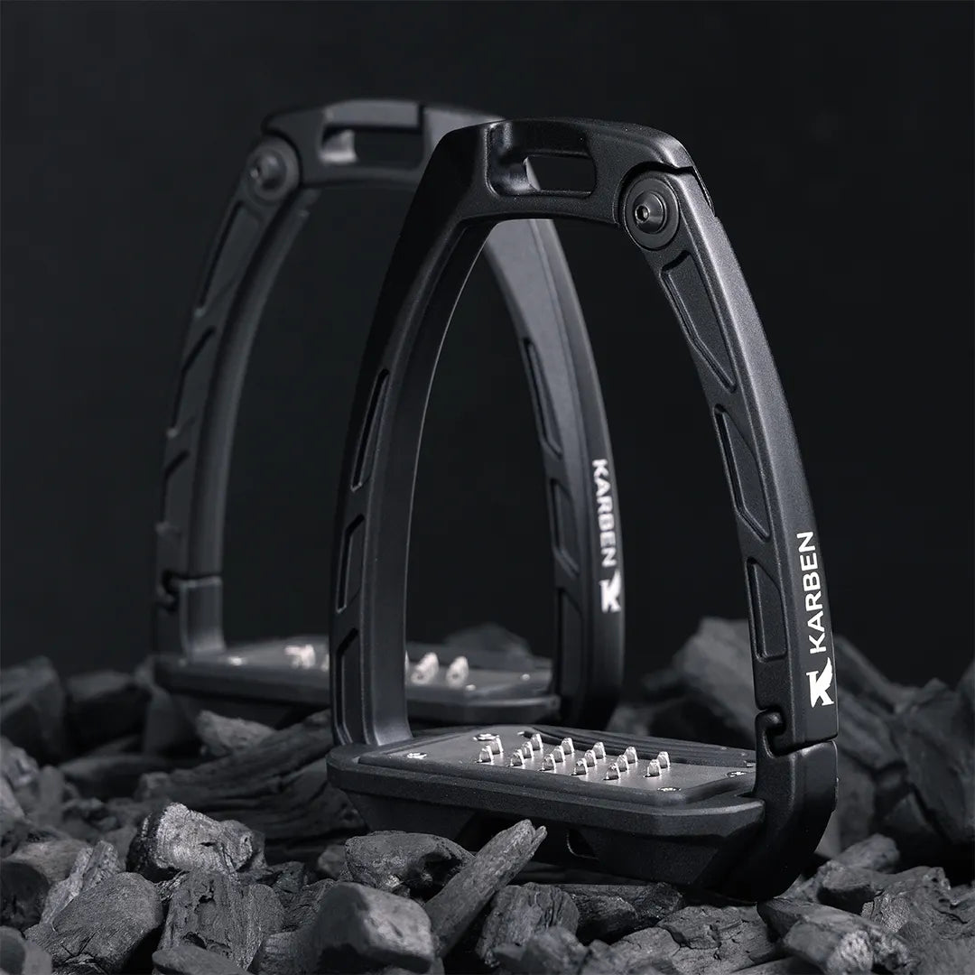 Karben Adult Ultra Grip Stirrups - Black
