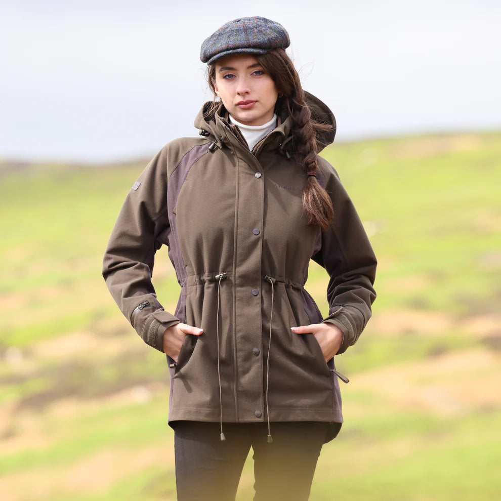 Aubrion Unisex Heritage Full Zip Jacket Dark Olive
