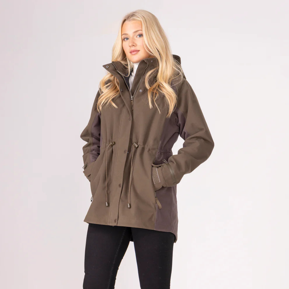 Aubrion Unisex Heritage Full Zip Jacket Dark Olive