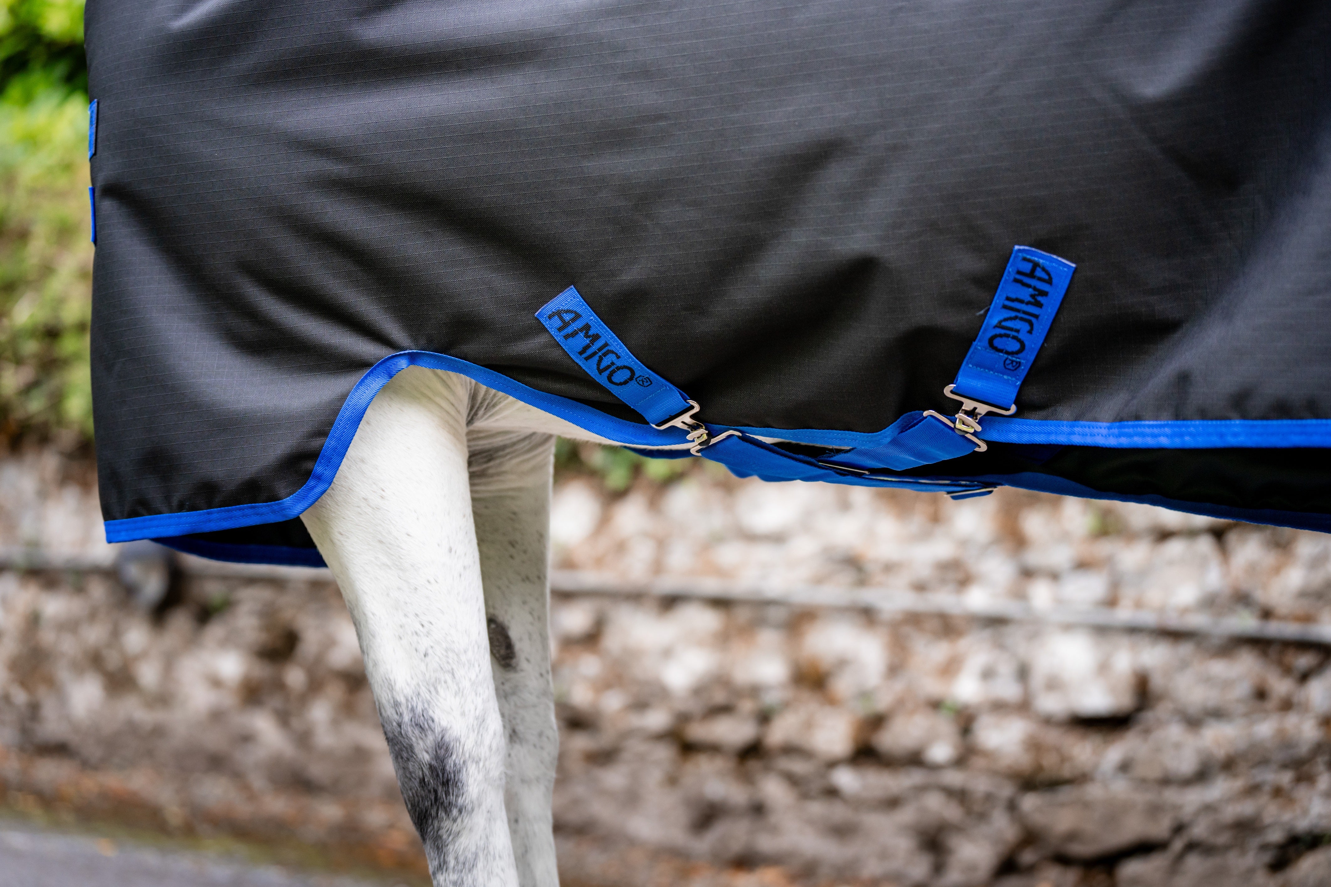 Amigo Horseware Ripstop 900D Foal Lightweight 50g Turnout Rug - Black/Blue