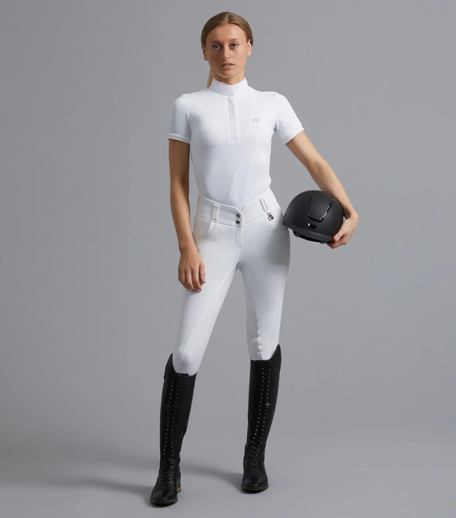 Premier Equine Bellisa Ladies Breathable Show Shirt - White