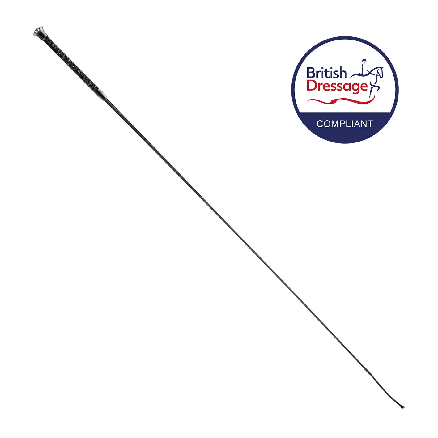 CD Bling Handle Dressage Whip Black 110cm