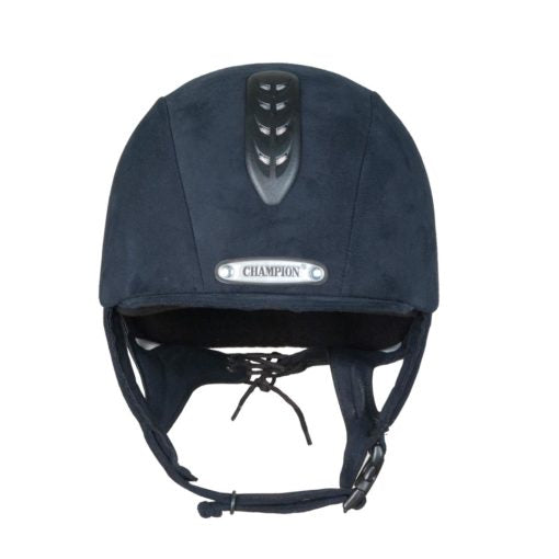 Champion Youth Junior X-Air Plus Peaked Riding Helmet - Navy