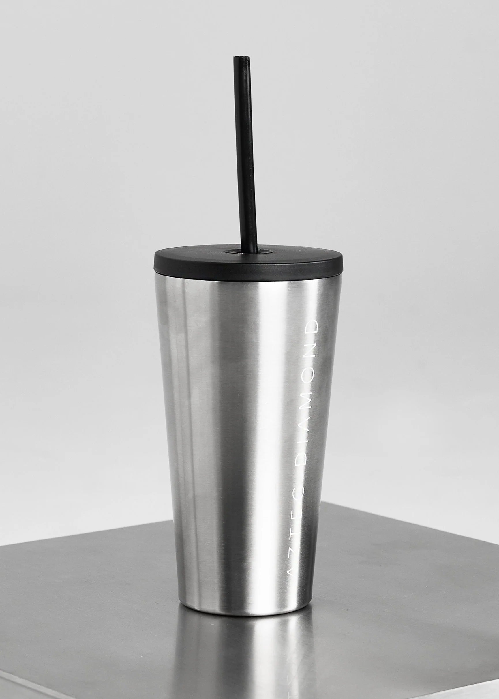 Aztec Diamond Double Dual Lid Stainless Steel Travel Mug