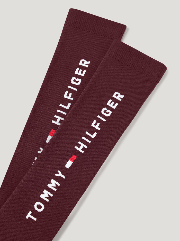 Tommy Hilfiger Clifton Riding Socks in Burgundy