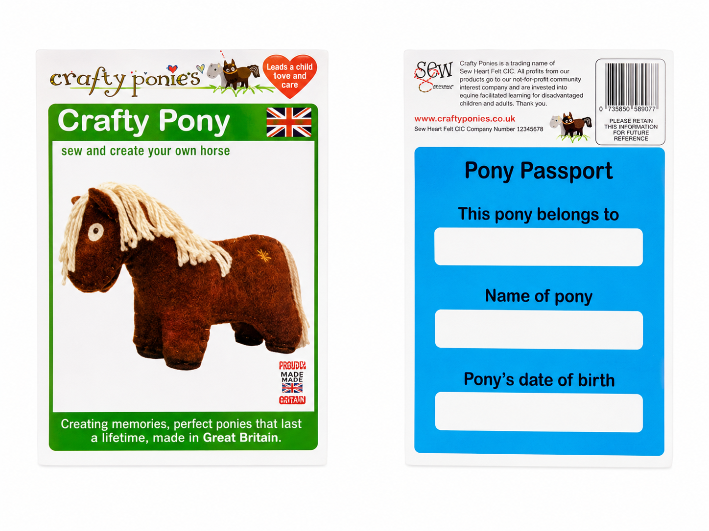 Crafty Pony Soft Toy Pony