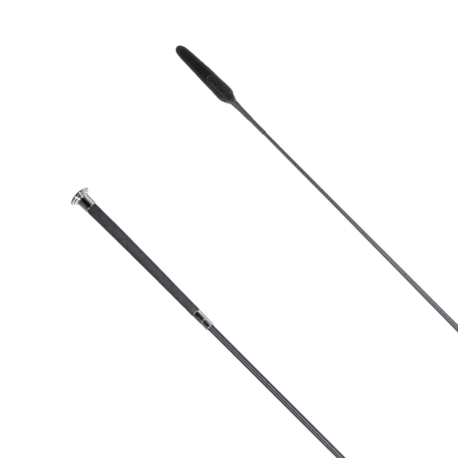 CD X-Grip Flap End Dressage Whip Black 110cm
