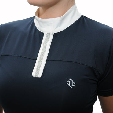 Tesoro Ladies Crystal Show Shirt - Navy