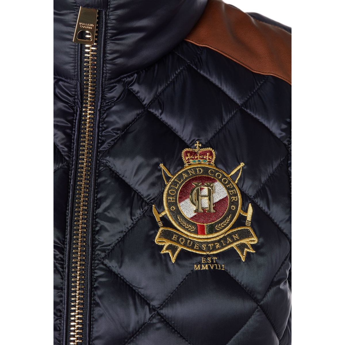 Holland Cooper Women's Diamond Quilt Classic Gilet - Ink Navy