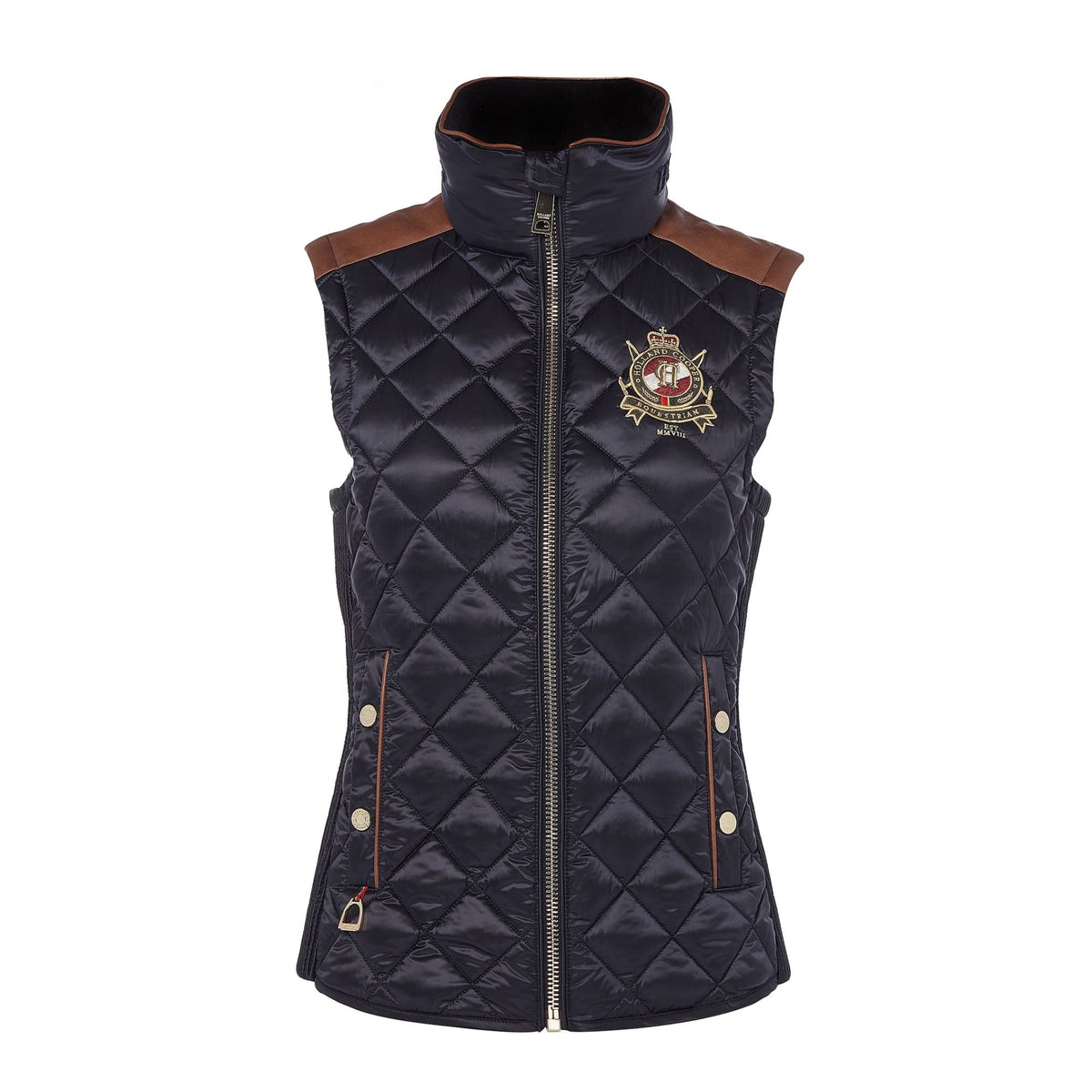 Holland Cooper Women's Diamond Quilt Classic Gilet - Ink Navy