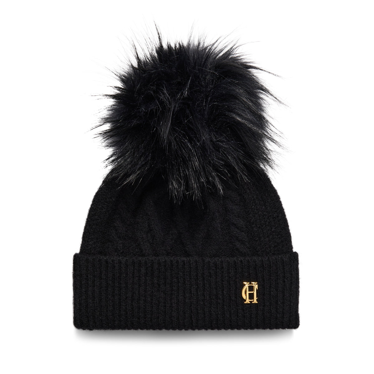 Holland Cooper Women's Sloane Cable Bobble Hat